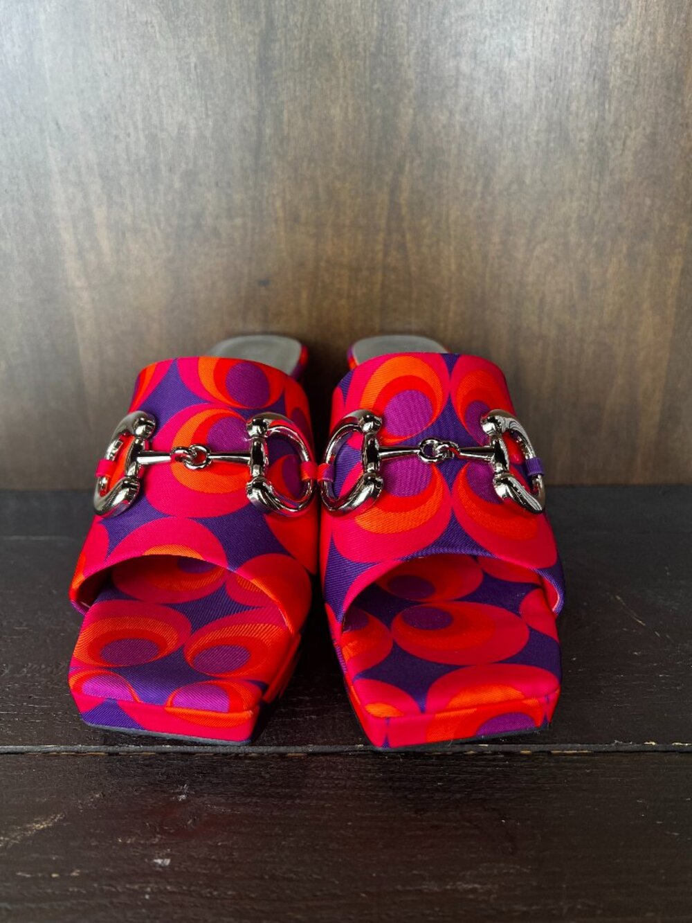 Jeffrey Campbell Geometric Print Caviar Heels Size 8